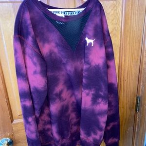 Pink tie dye sweater